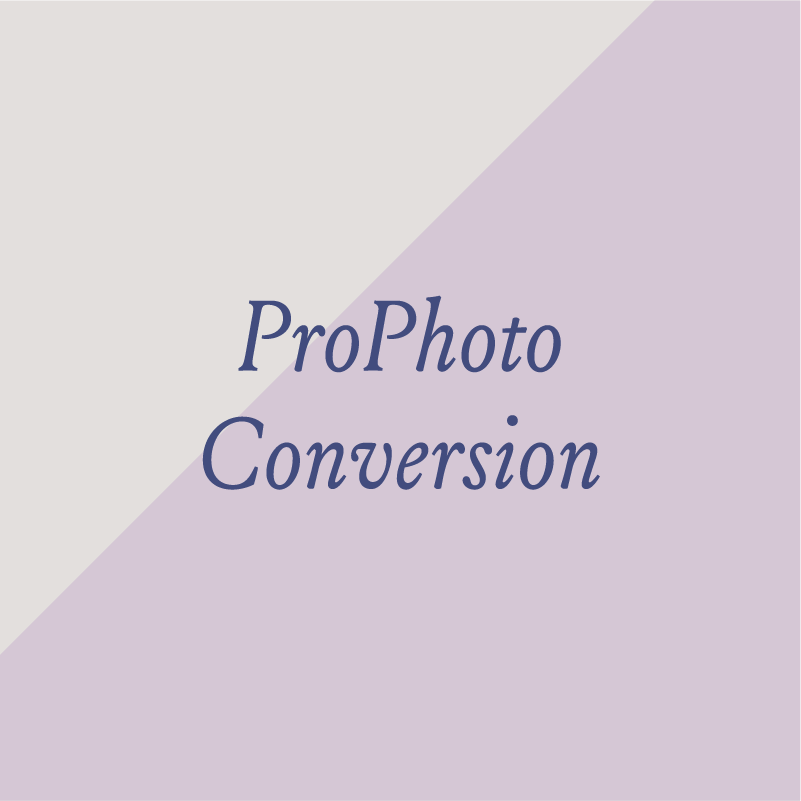 ProPhoto Conversion