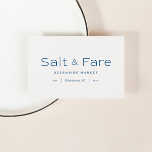 Salt & Fare Logo Template