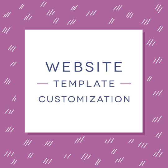 Website Template Customization - With Discount
